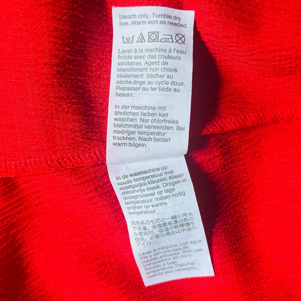 Madewell Texture & Thread NWOT Small Red Peasant Top - Picture 6 of 9